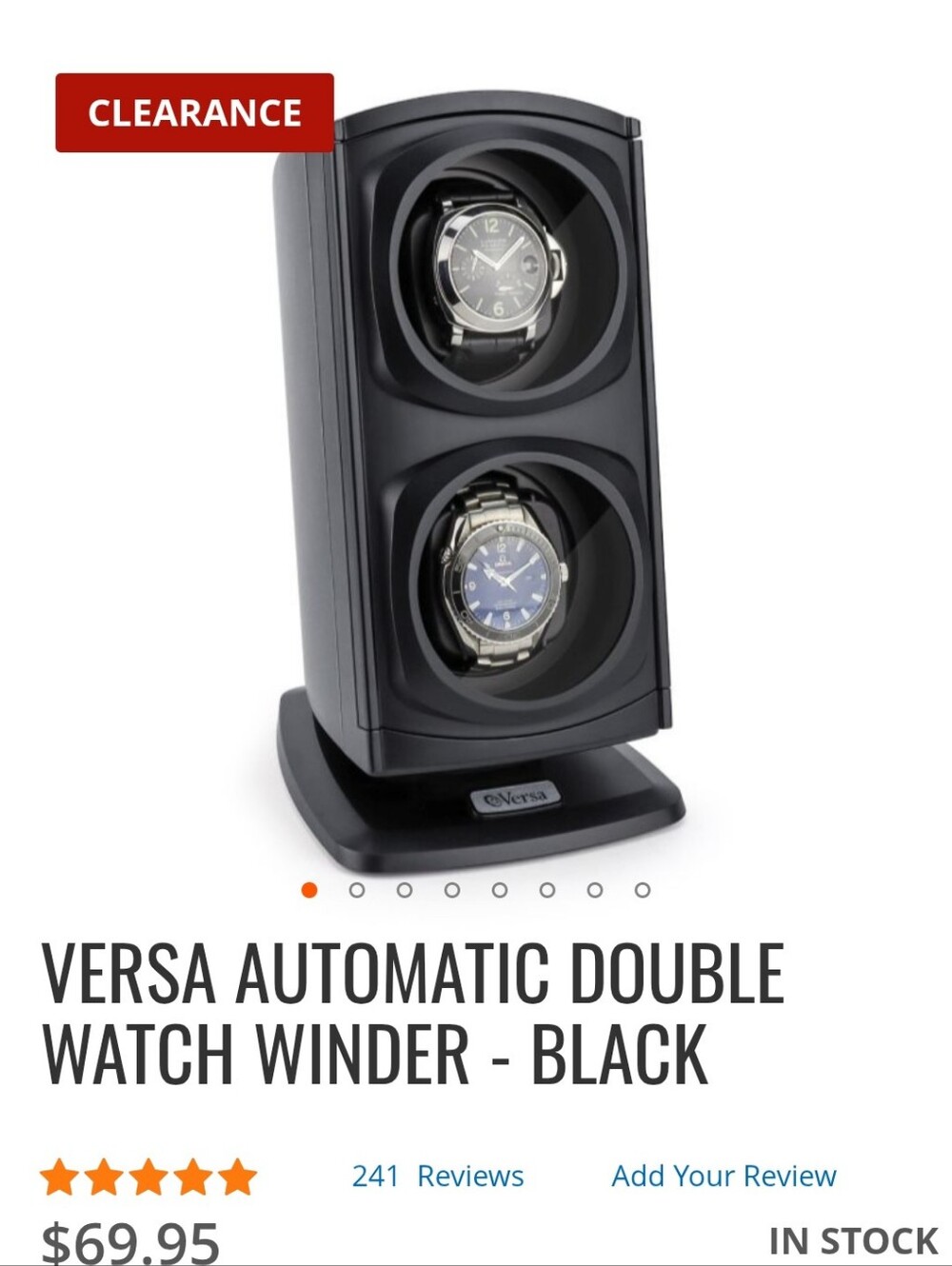 VERSA watch Winder. Retails $70. Selling For $35